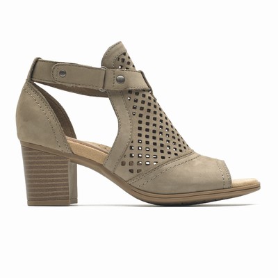 Salto Alto Rockport Cobb Hill Hattie Hi Cuff Mulher Cinzentas PT-16054